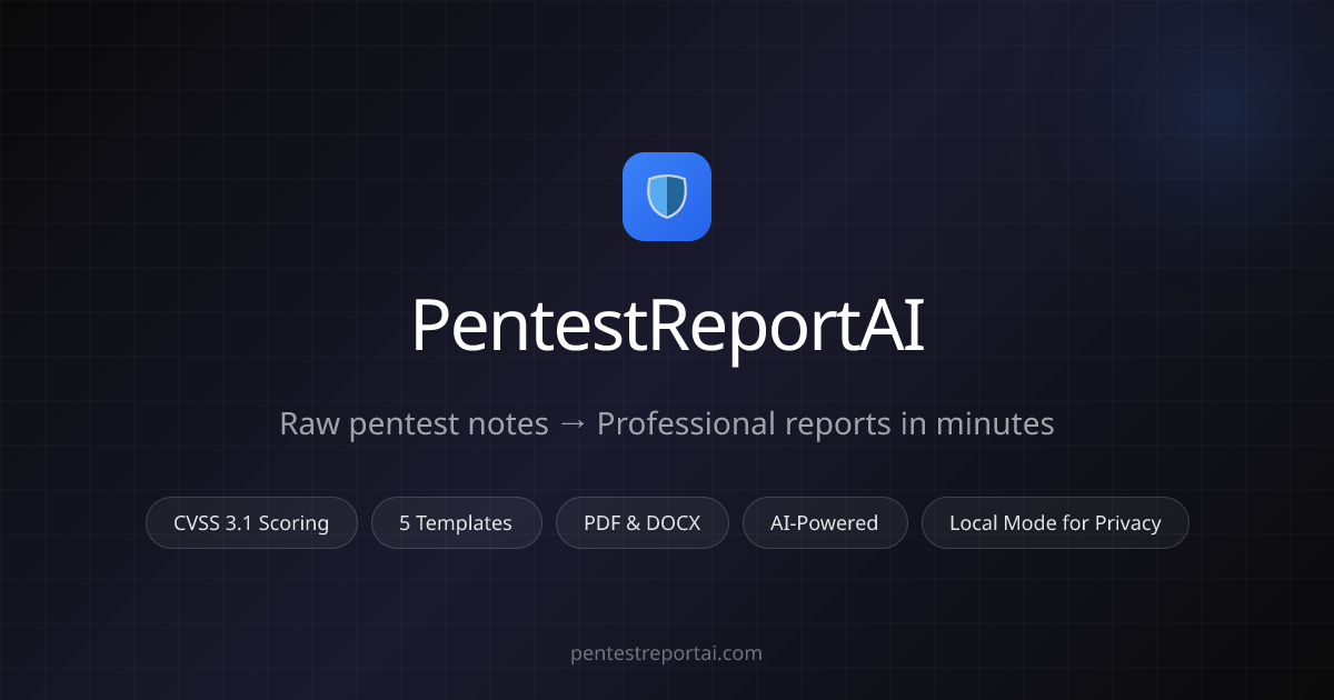 AI Pentest Report Generator - Pentest Report AI Tool
